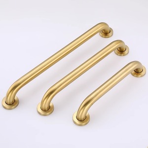 Barra de apoyo U-Fun de acero inoxidable 304, acabado dorado cepillado, 25 mm de grosor, barra de seguridad para baño y ducha para personas mayores y discapacitadas - Product Image 2