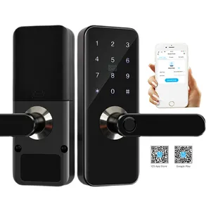 NFC Hot Selling Smart WIFI Door Lock Waterproof Keyless Lock Controlled With Gateway For Home Airbnb