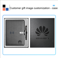 Fabricant 10000mAH a5 powerbank notebook avec chargeur sans fil notebook à feuilles mobiles avec porte-stylo logo personnalisé vente en gros