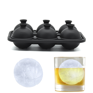 Moldes de Silicona para Cubitos de Hielo con Forma de Pelota de <span class=keywords><strong>Tenis</strong></span> 3D Personalizados BHD para Cócteles, Bourbon, Whisky, Artículos Divertidos para Fiestas, Libres de BPA, Reutilizables - Product Image 2