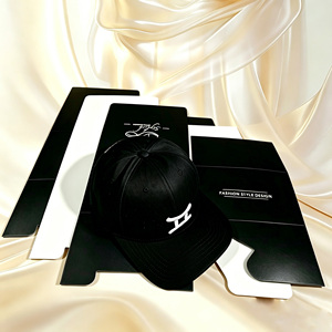Luxury Custom Logo Baseball Cap Box Rigid Cardboard Headwear Packaging Square Paper Hat Storage Box for Snapback Trucker Hats - Product Image 2