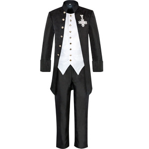 Ghost B.C. Ensemble de costumes de cosplay, costume en polyester noir, vêtements de scène, taille adulte, à partir de 14 ans - Product Image 4