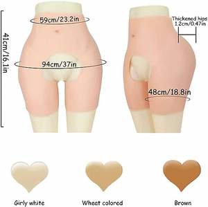Pantalones cortos <span class=keywords><strong>de</strong></span> silicona para moldear glúteos, ropa interior realzadora <span class=keywords><strong>de</strong></span> cadera acolchada y realista para Cosplay Drag Queen - Product Image 1