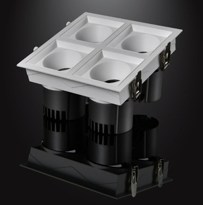 Spot de plafond commercial 7W RVB LED réglable intérieur anti-éblouissement encastré Led Downlights 12W * 2 15W * 2 IP65 cadre en aluminium - Product Image 1