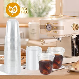 Vasos de Plástico Desechables PET de 90 mm, 10, 12, 14, 16, 20, 24 oz, Grado Botella, con Fondo en Forma de U de 360 ml, para Té de Burbujas/Bebidas Frías - Product Image 3