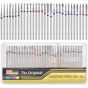 Stainless Steel Nail Drill Bits Set 3/32" Diamond Grinding <b>Head</b> Dead Skin Remover Cuticle Bit Removes Gel Acrylic Nails Smooth - Product Image 1