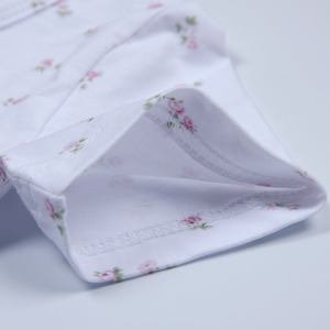 Nuovo Design abito Midi a maniche corte in maglia <span class=keywords><strong>di</strong></span> <span class=keywords><strong>cotone</strong></span> Casual con tasche anteriori rotonde con stampa floreale <span class=keywords><strong>per</strong></span> bambine - Product Image 4