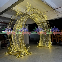 Nouvelle Offre 2026 : Grand Tunnel Lumineux LED 3D Extérieur 4M, Étanche IP65, Couleurs Personnalisables, Idéal pour Décoration de Noël et Centres Commerciaux