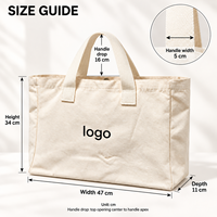 Tas Belanja Kanvas Grosir dengan Logo Kustom untuk Tim Promosi Pariwisata dengan Pegangan Panjang untuk Hadiah Acara Destinasi.