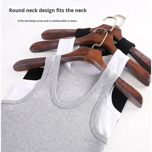 Débardeur de sport pour homme en pur coton, style sportif, pour étudiants, couche de base, ajusté, deux couches, entièrement en coton, vert - Product Image 6