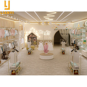 Trẻ em cửa hàng đồ đạc thiết kế nội thất Chất lượng cao trẻ em quần áo Rack hiển thị - Product Image 6