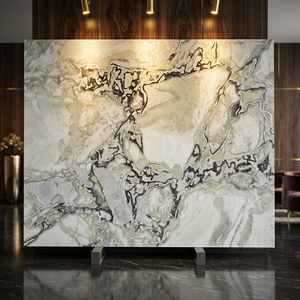 High End Grey White Marble Slabs Luxury Natural Stone for Kitchen Islands <b>Flooring</b> and Wall Cladding - Product Image 1