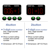 Système d'appel sans fil avec bouton d'attente, affichage à 3 chiffres pour la gestion des numéros d'appel et la gestion de file d'attente, pour restaurant