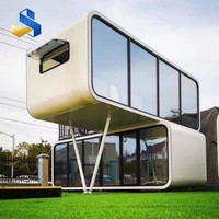 Casa Prefabricada Moderna de 3 Dormitorios, Contenedor Habitacional, Casa Móvil Completa, Resorts, Oficina en Cápsula, Hoteles, Villas