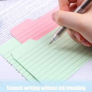 Cartes d'index lignées colorées avec anneaux Cartes flash avec support Cartes de notes vierges <span class=keywords><strong>pour</strong></span> les affaires de bureau d'étude scolaire - Product Image 3