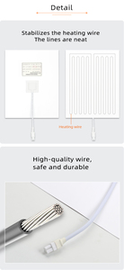 Tùy Chỉnh 220V 110V 12V 24V Phòng Tắm Nóng Mat Thông Minh Gương Defogger Pad <span class=keywords><strong>LED</strong></span> Gương Sưởi Ấm Phim Cho Nhà Và Khách Sạn - Product Image 6