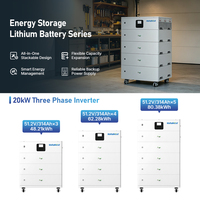 Système de stockage d'énergie domestique tout-en-un VoltaNest avec garantie de 10 ans, batterie LiFePO4 hybride 64 kWh 80 kWh, empilable