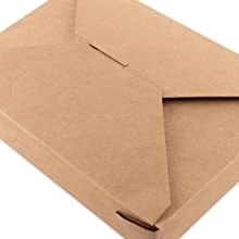 Cajas de Papel Kraft para Comida para Llevar, Cajas de Embalaje Desechables Personalizadas, Cajas para Pollo Frito, Cajas de Papel Antigrasa para Aperitivos y Barbacoa - Product Image 5