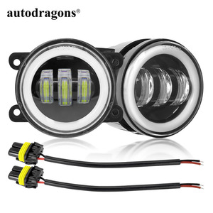 Feux de brouillard LED blancs 30W 6500LM 3,5 pouces 90 mm avec anneau lumineux DRL bicolore blanc/ambre, projecteur DRL rond, étanche IP67 pour pick-up - Product Image 3