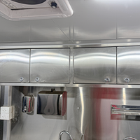 AUSTAR Camion de restauration entièrement équipé en aluminium, remorque de concession, stand de crème glacée et de limonade, petite camionnette transformée en cuisine mobile