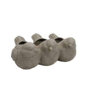 8 inç reçine yuvarlak taş şekilli Birdhouse ahşap etkisi Polyresin Birdhouse - Product Image 6