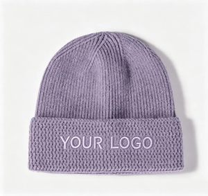Gorro de Punto Acanalado con Logotipo Bordado Personalizado, Gorro de Invierno Unisex con Borde Reforzado - Product Image 3