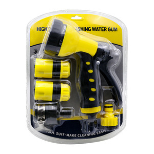 Pistola de agua de alta presión con 8 funciones, boquilla múltiple para lavado de autos con grifo de conexión rápida y juego de limpieza de pisos - Product Image 1