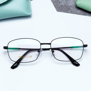 男性用ビジネス非磁性チタンフルフレームメガネ卸売メーカーの厚い金金属近視眼鏡フレーム - Product Image 6