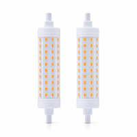 Ampoule LED Xmation R7S 15W 2100lm pour éclairage intérieur d'hôtel, CRI>80, température de couleur 2700K-6500K, construction en plastique et aluminium, FCC/CE