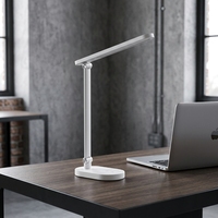 Lampe de bureau LED à spectre complet pour étudiants, protection des yeux, prévention de la myopie, lumière de lecture, 3 couleurs, gradation de la luminosité, lampe de table pliable
