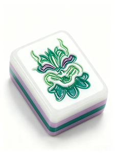 Sofisticado Juego de Mahjong Americano de Acrílico de Primera Calidad, Inspirado en el Cloisonné, Estilo Lujoso, Personalizado, para el Mercado de Regalos de Lujo - Product Image 2