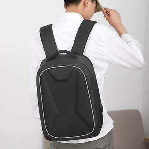 Mochila USB Antirrobo Inteligente para Portátil, Mochila de Gran Capacidad, Multifuncional, de Nailon, Rosa, Suave, Moderna, Negra, Impermeable - Product Image 6