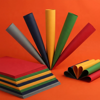 Papel de Terciopelo de Lujo con Textura Suave y Colorida, Papel Flocado de 250g/300g para Decoración de Cajas de Joyería