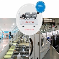 Compresseur d'air silencieux sans huile Shengyao SY550W-30L, moteur tout cuivre, garantie 5 ans - Portable pour la décoration intérieure et le travail du bois