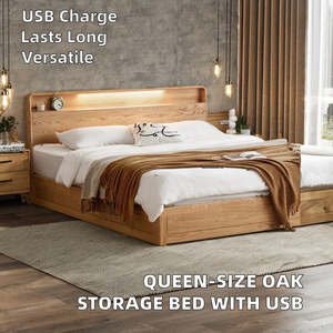 Кровать для хранения из дубового дерева - Product Image 2