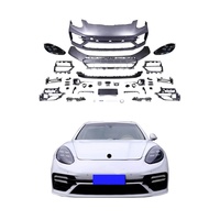 Kit de Carrocería Estilo TurboS para Panamera 2009-2016 970 971, Actualización de Parachoques Delantero con Modificación de Faros Delanteros Nuevos
