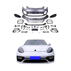 Kit de Carrocería Estilo TurboS para Panamera 2009-2016 970 971, Actualización de Parachoques Delantero con Modificación de Faros Delanteros Nuevos - Product Image 1