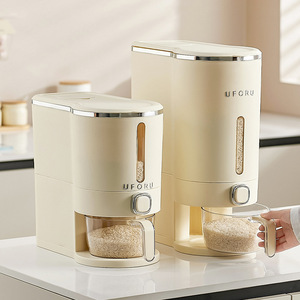 Gạo lưu trữ <span class=keywords><strong>container</strong></span> 5kg 10kg, Slim Press-Type hạt <span class=keywords><strong>bin</strong></span> với nắp, cấp thực phẩm PP nhựa kín côn trùng bằng chứng nhà bếp hộp - Product Image 3