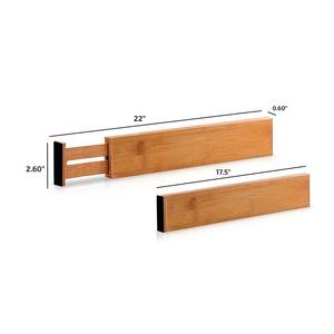 Holz-Schubladenorganizer Erweiterbare Bambus-Schubladenteiler Verstellbare Trennwände für Küchen-, Kommode-, Schlafzimmer- und Schreibtischschubladen - Product Image 6