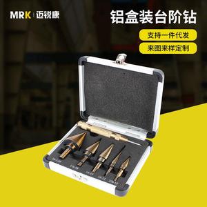 Cross-Border Imperial Step Drill <b>Center</b> <b>Punch</b> Kit Six-Piece Aluminum Box Set Steel Plate Reaming Pagoda Drill Premium Drill Bits - Product Image 5