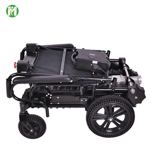 Fauteuil roulant électrique pliable CE ISO, fauteuil roulant électrique inclinable léger en aluminium pour personnes handicapées - Product Image 2