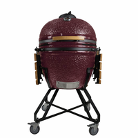 Parrilla Kamado Big Joe de 27 Pulgadas de la Serie Auplex, Parrilla Kamado de Cerámica en Oferta, Ahumador de Barbacoa con Certificación EN-1860 para el Mercado de EE. UU. y la UE