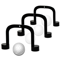 Tapis de putting en métal XL-3430 avec design en arche - Tailles grande/moyenne/petite pour l'amélioration du swing de golf, montable sur porte