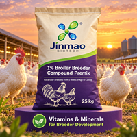 Additif Alimentaire pour Poulets Jinmao 1% – Minéraux et Oligo-éléments de Qualité Alimentaire pour Poulets de Chair et Reproducteurs avec Enzymes pour une Nutrition Améliorée