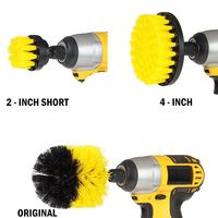Pour un nettoyage multifonctionnel des interstices de carrelage et des moyeux de roues, sans points morts, ensemble de têtes de brosse pour perceuse pour la maison et la voiture, modèle 1223-001 Chine