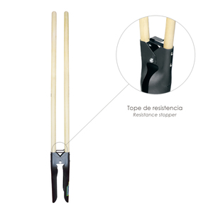 Scavafossi in Acciaio Forgiato con Manico in Legno - Product Image 3