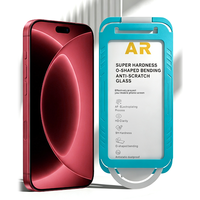 Kit d'installation facile sans poussière, protection d'écran en verre trempé anti-reflet AR pour iPhone 13 14 15 16 17 18 Pro Max