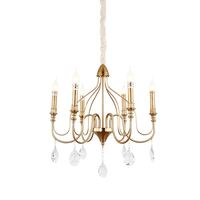 Lustre moderne de luxe en cristal K9 LED ZhongYi Gold 3500K blanc chaud avec garantie de 2 ans pour salle à manger, chambre à coucher, salon