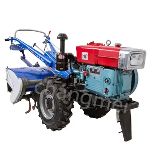 18hp walking tractor two wheels 18hp walking tractor with trailer 18hp motocultor diesel tractor with rotary tiller