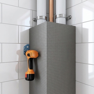 Cache-tuyau en <span class=keywords><strong>polystyrène</strong></span> XPS en forme de L/U pour la protection des tuyaux de salle de bain avec garantie de 5 ans - Product Image 1